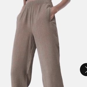 Zara textured straight leg pants
